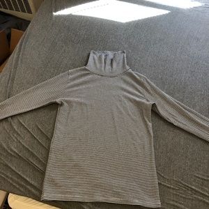 MUJI Women Organic Cotton Stretch Turtleneck